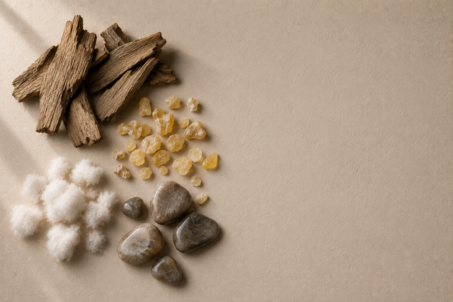 Ambroxan, Guaiac Wood, Frankincense & White Musk